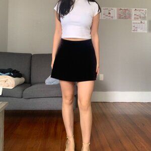Black Velvet Circle Skirt